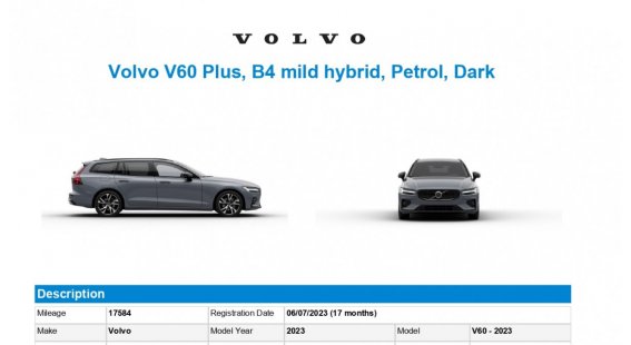 Volvo V60 B4 (D) PLUS DARK AT8 FWD