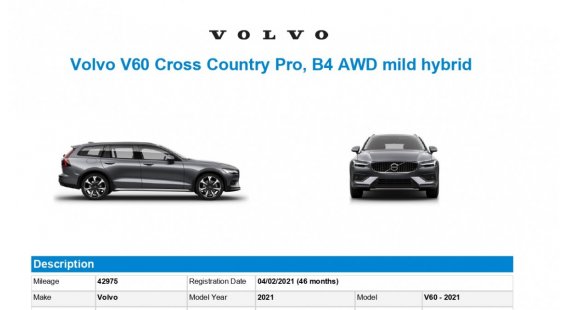 Volvo V60 CROSS COUNTRY B4 (D) AT8 AWD