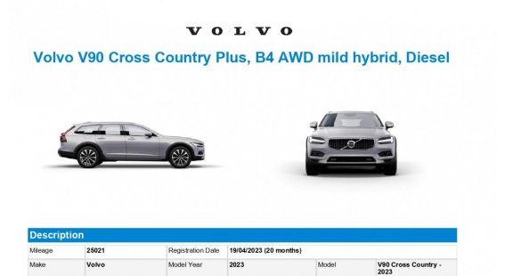 Volvo V90 CROSS COUNTRY B4 (D) Plus AT8 AWD